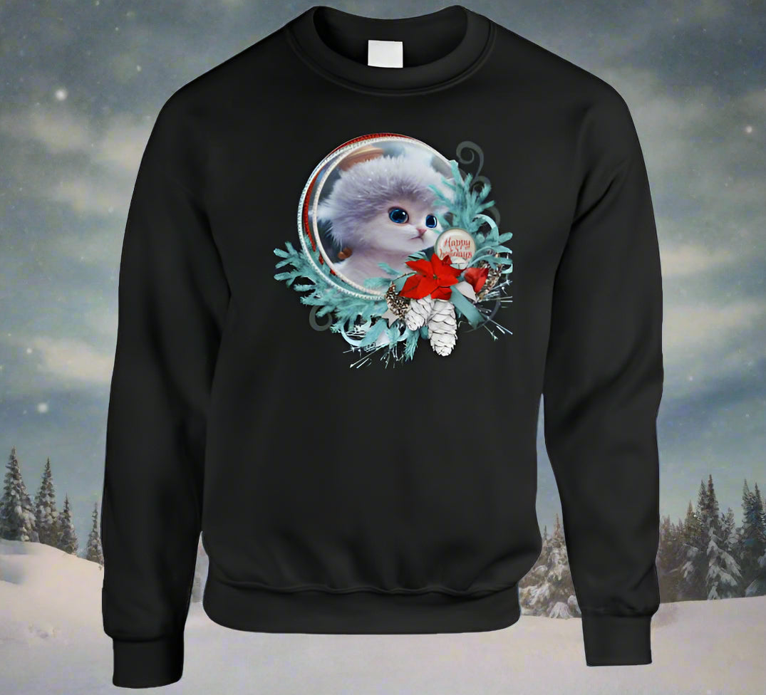 Happy Holiday Cat T-Shirt and Sweatshirt Collection - Shopify