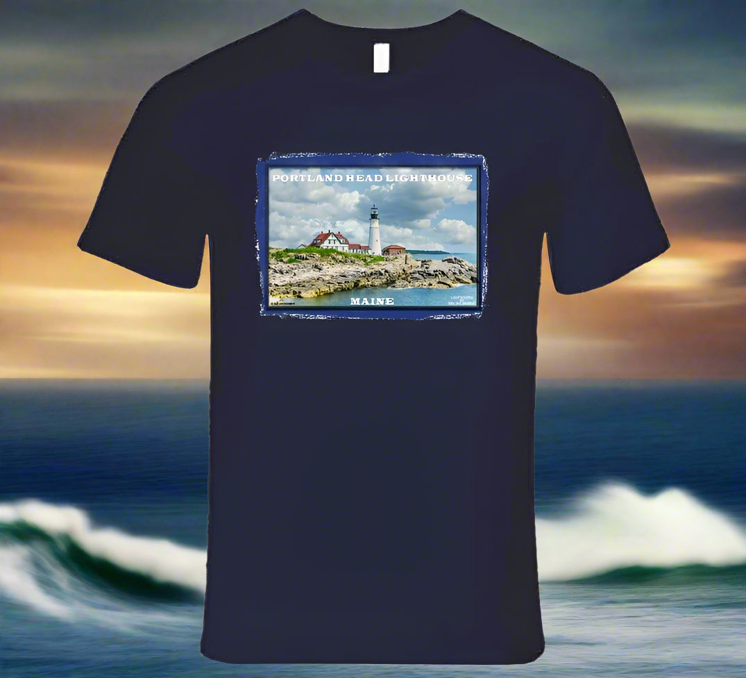 Historic Portland Head Lighthouse - T Shirt Collection - Smiling Wombat