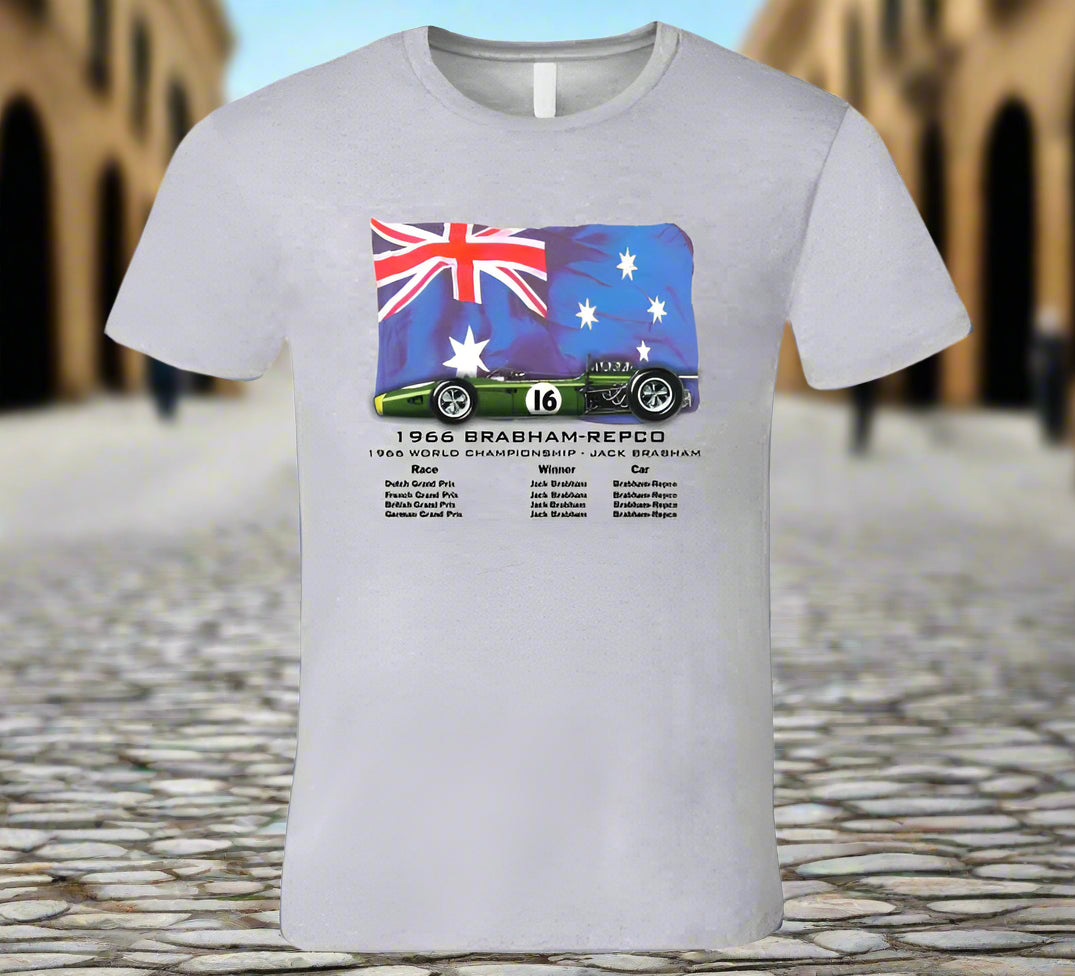 Brabham F1 1966 T-Shirt - Smiling Wombat