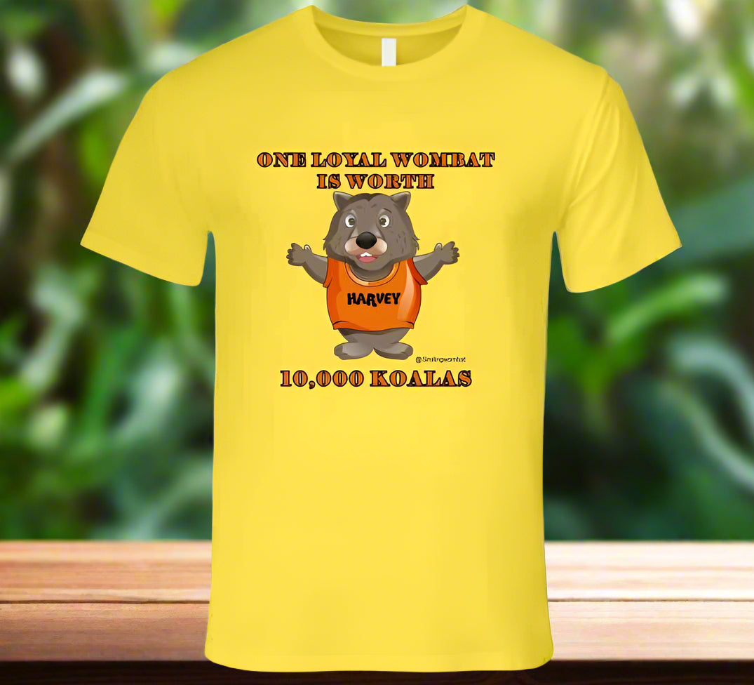 A Wombat -Wombats Are Very Loyal T-Shirt - Smiling Wombat