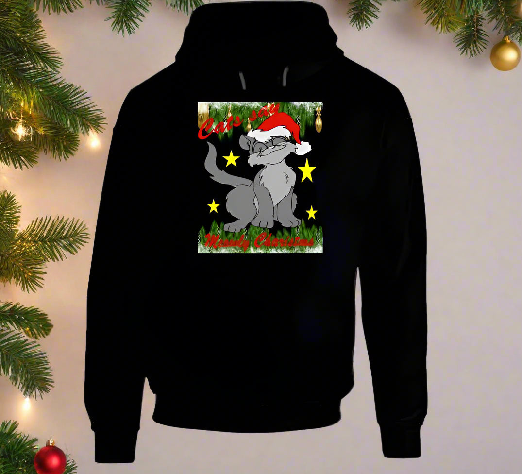 Meowly Christmas T-Shirt and Sweatshirt Collection - Smiling Wombat