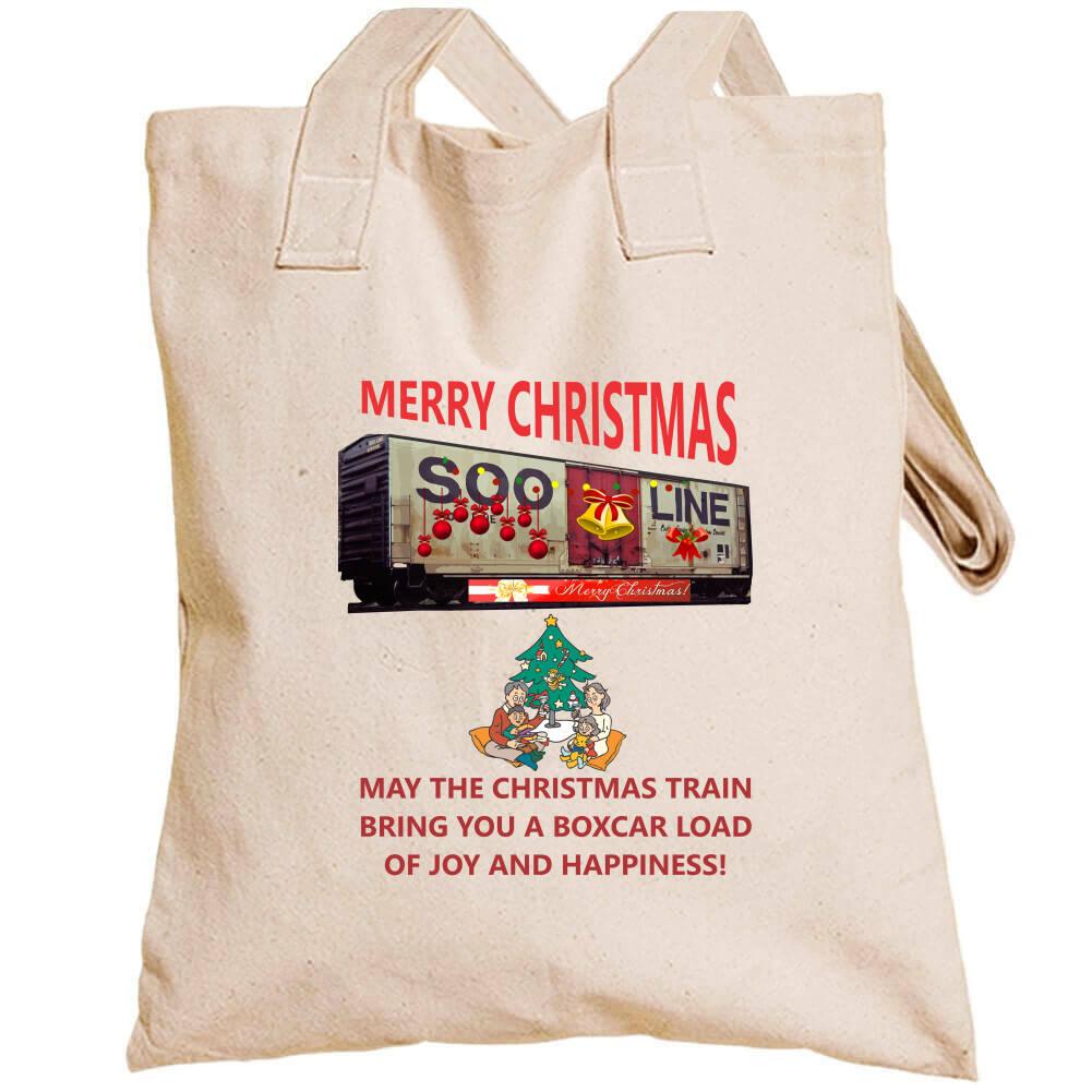 The Christmas Train - Bringing you a Boxcar of Fun T-Shirt - Smiling Wombat
