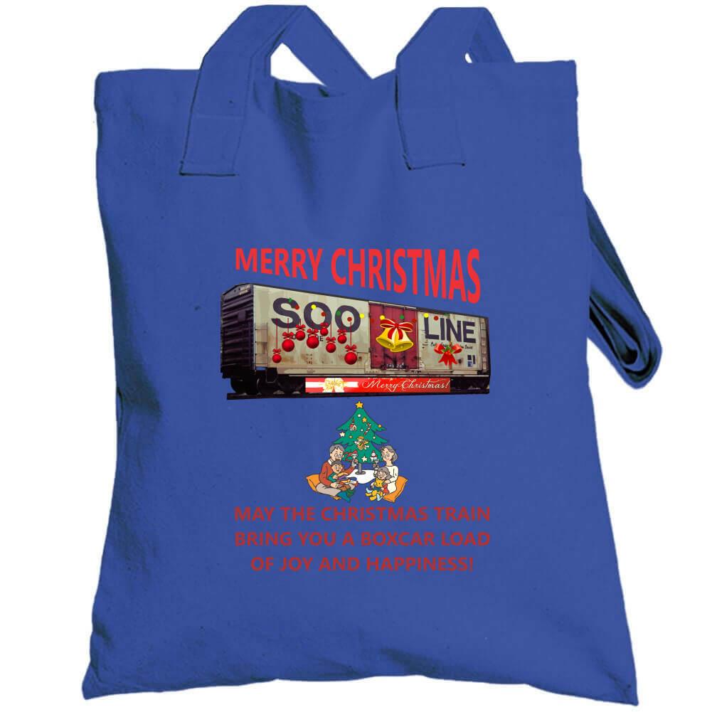 The Christmas Train - Bringing you a Boxcar of Fun T-Shirt - Smiling Wombat