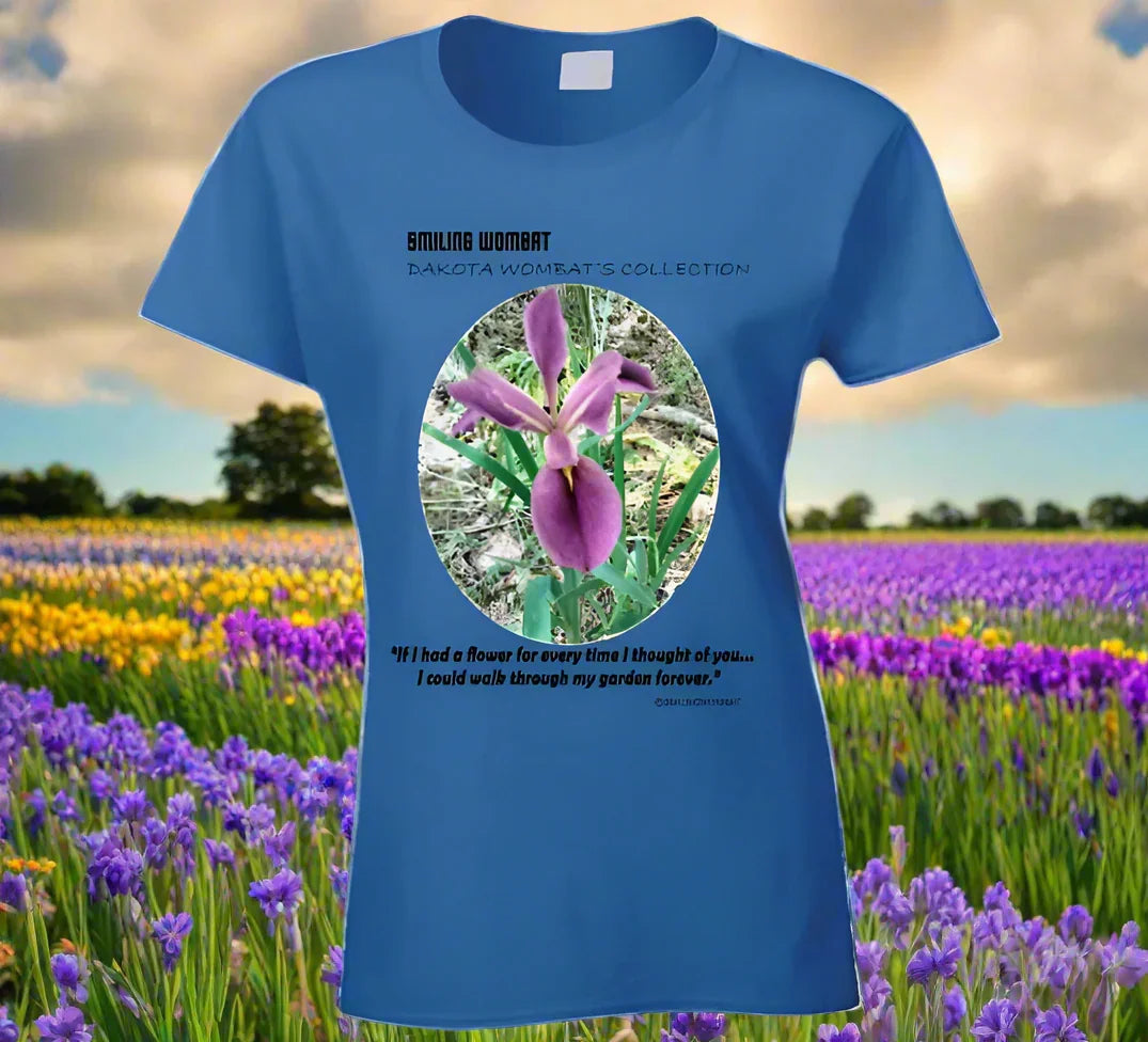 Purple Iris Ladies T Shirt - Shopify