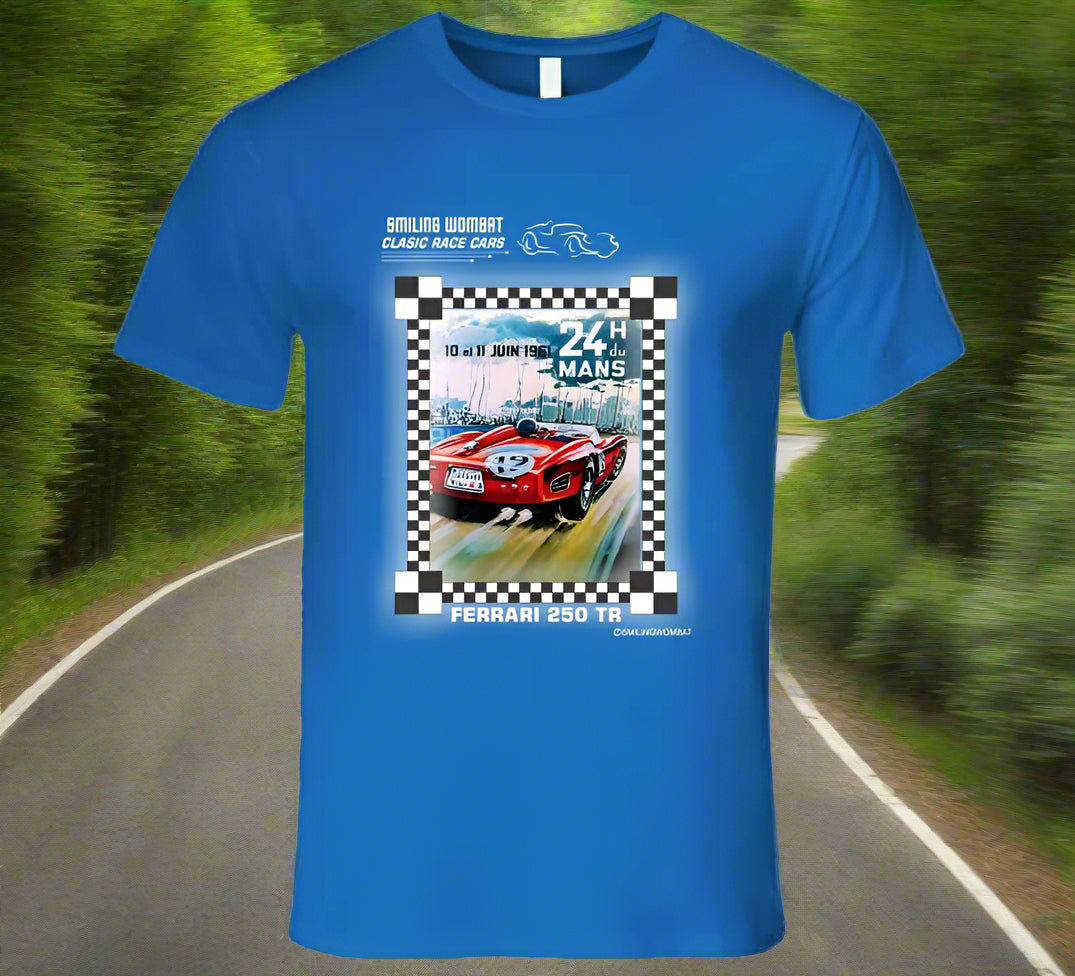 Ferrari Testarosa - 1961 Le Mans - Shirt Collection - Smiling Wombat