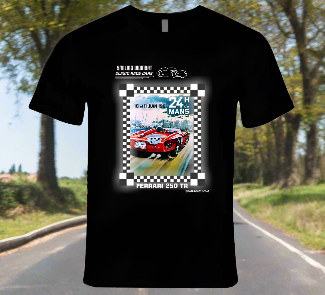 Ferrari Testarosa - 1961 Le Mans - Shirt Collection - Smiling Wombat