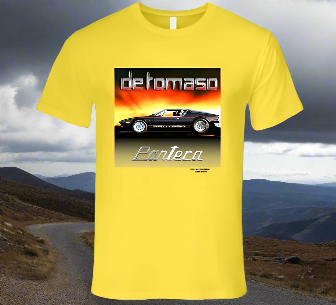 De Tomaso Pantera -Colorful T-Shirt Collection by Smiling Wombat - Smiling Wombat