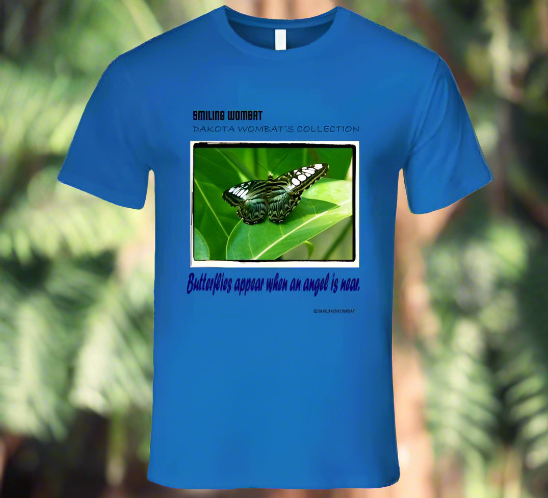 Butterfly-Natures Beauty the Butterfly - T Shirt - Smiling Wombat