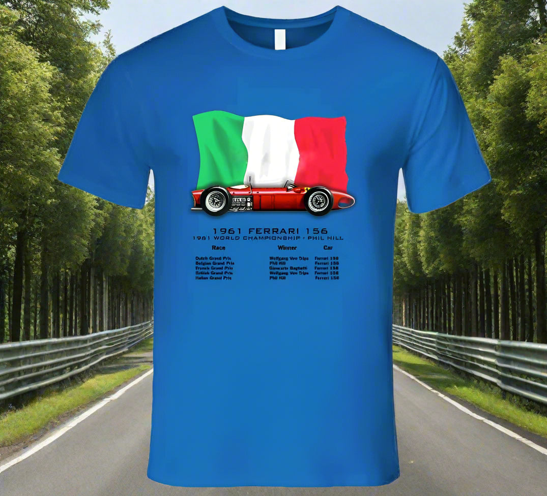 Ferrari 156 F1 Sharknose Grand Prix Winner T-Shirt - Shopify