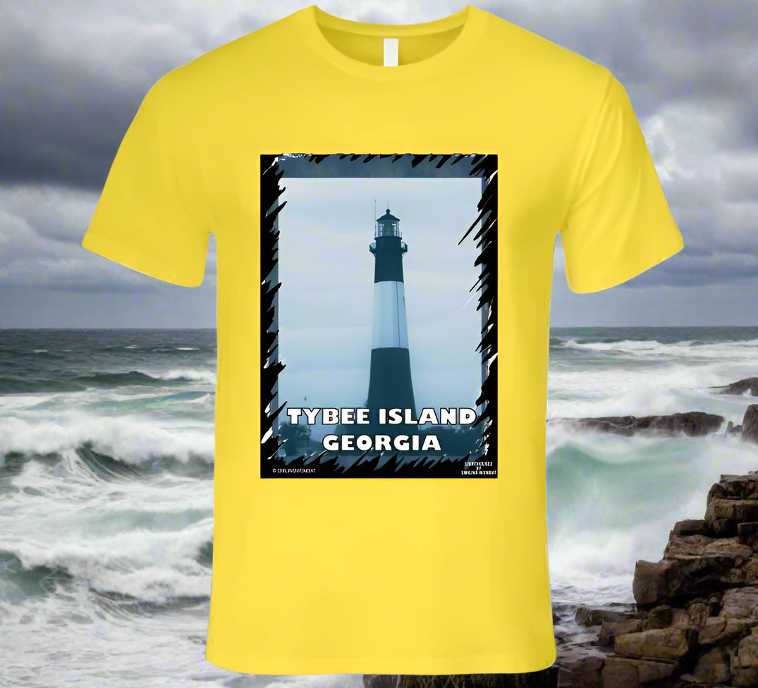 Tybee Island Historic Lighthouse - T Shirt Collection - Smiling Wombat