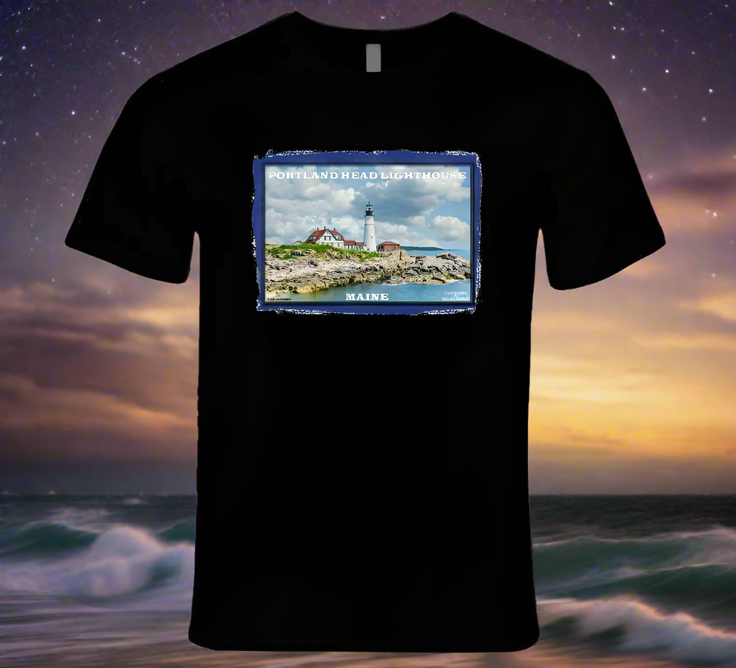 Historic Portland Head Lighthouse - T Shirt Collection - Smiling Wombat