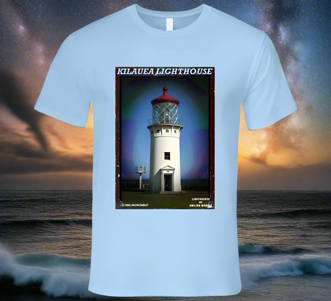 Kilauea Lighthouse T Shirt Collection - Smiling Wombat