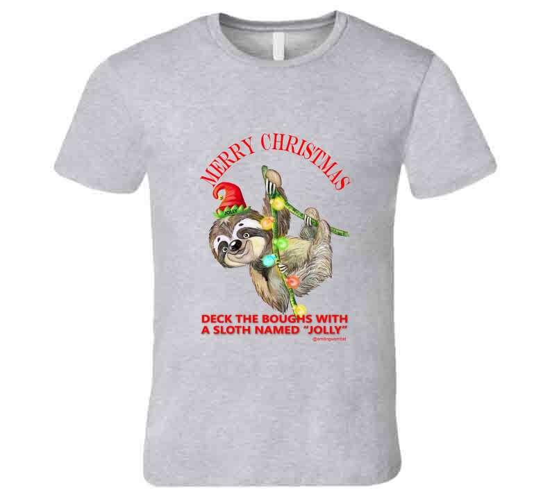 Deck the Halls - T-Shirt - Smiling Wombat