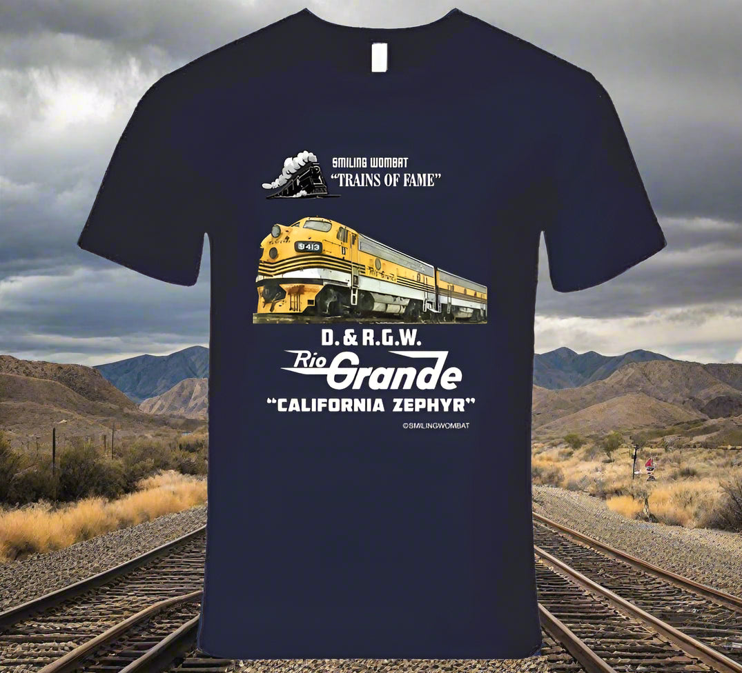 D&RGW California Zephyr Dark Colored T-Shirt - Shopify