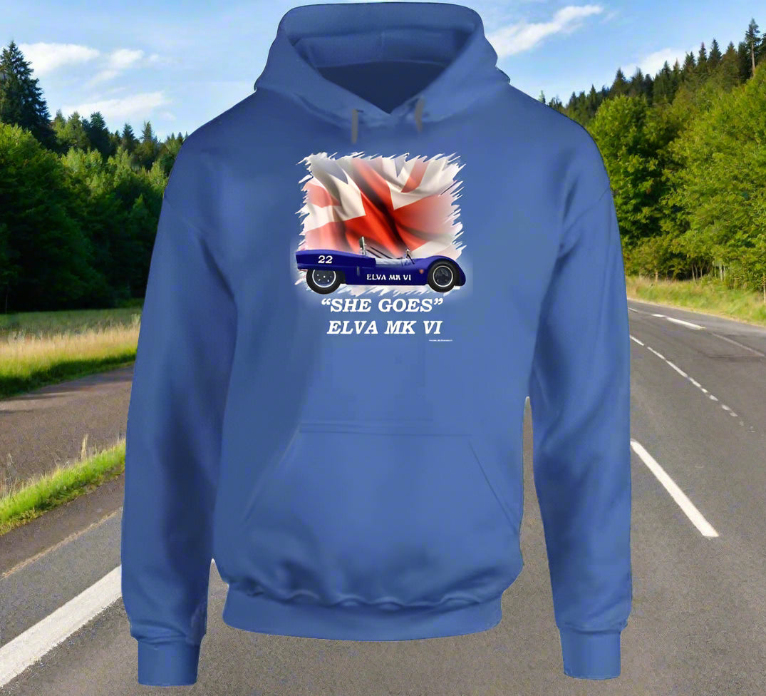 Elva Mk VI Classic British Sports Racer - Shirt Collection - Smiling Wombat