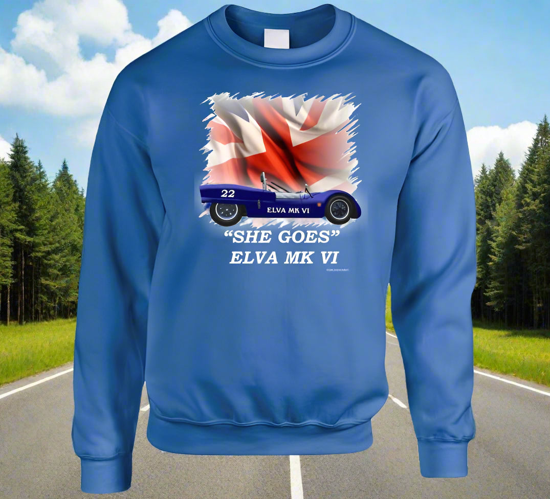 Elva Mk VI Classic British Sports Racer - Shirt Collection - Smiling Wombat
