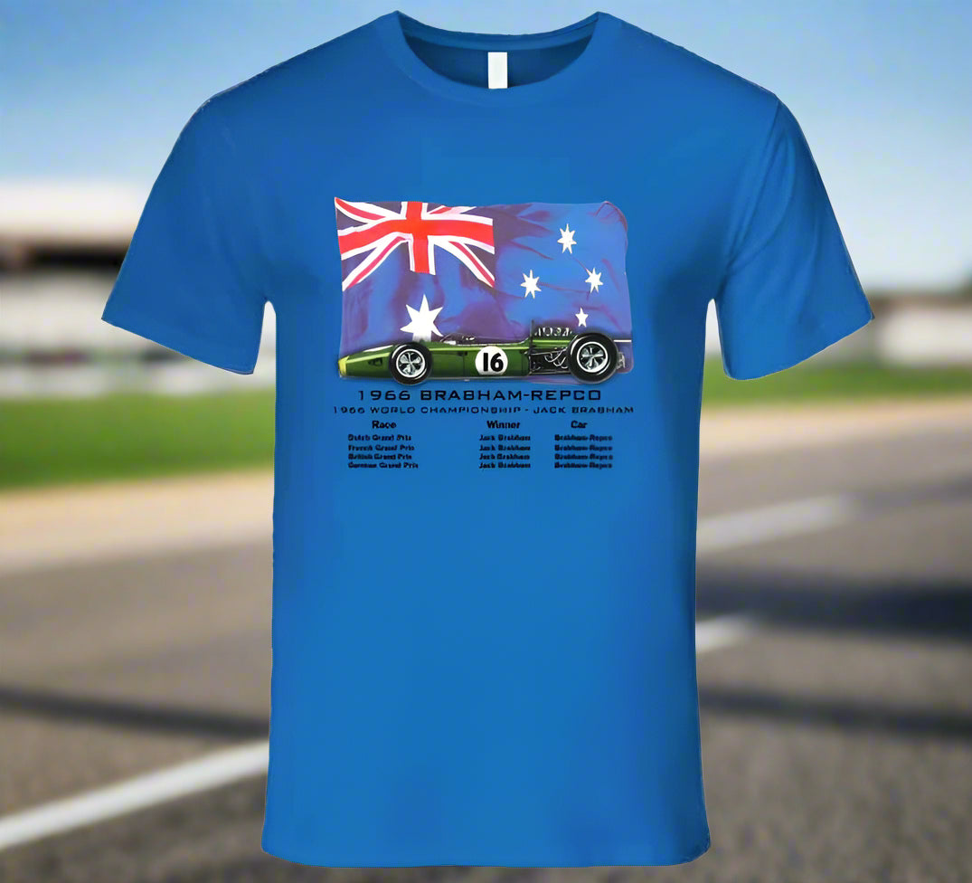Brabham F1 1966 T-Shirt - Smiling Wombat