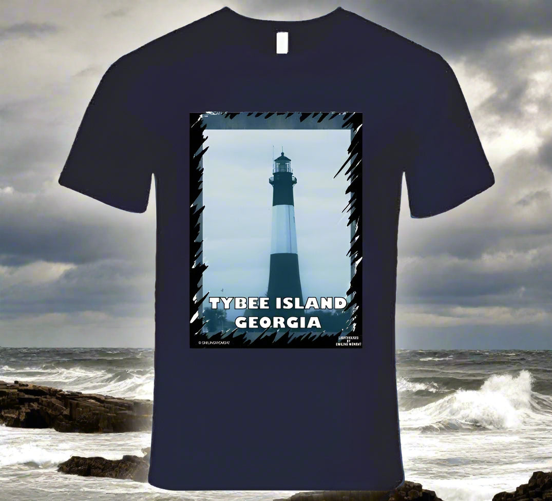 Tybee Island Historic Lighthouse - T Shirt Collection - Smiling Wombat