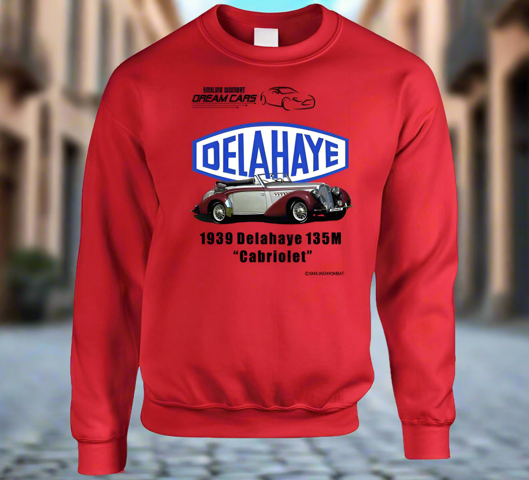 Delahaye 1939 - 139M "Cabriolet" Classic French Car - Shirts - Smiling Wombat