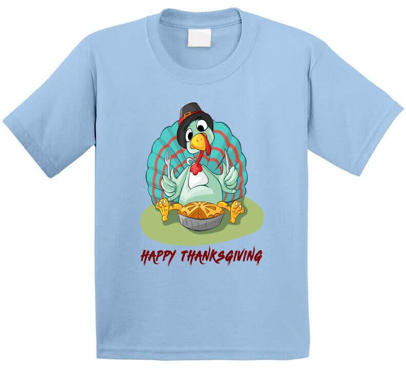 Happy Thanksgiving Funny - T-Shirt - Smiling Wombat