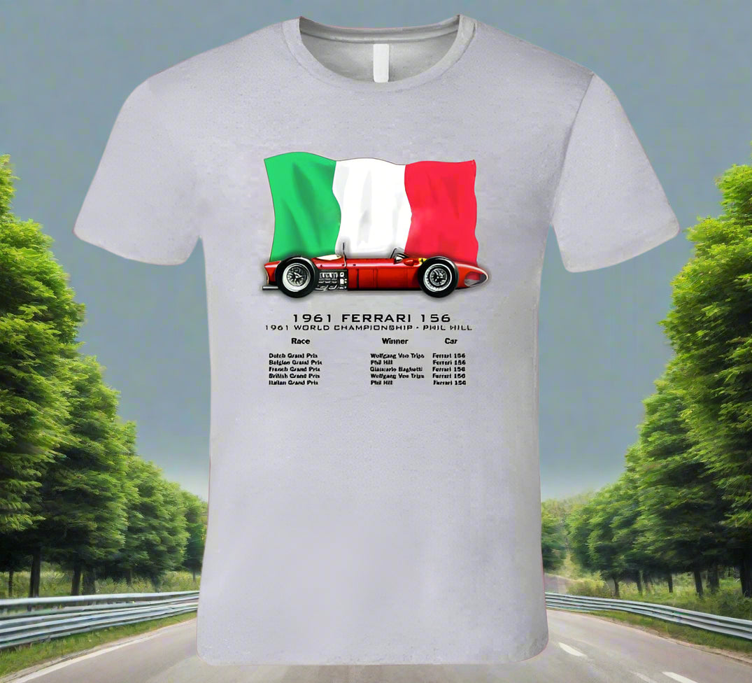 Ferrari 156 F1 Sharknose Grand Prix Winner T-Shirt - Shopify
