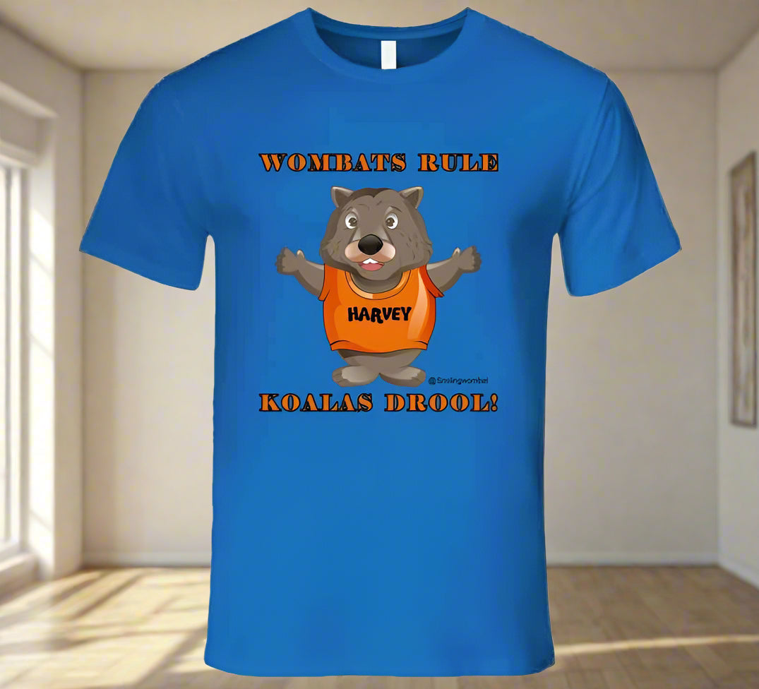 Wombat, Koala - Koalas Drool T Shirt - Smiling Wombat
