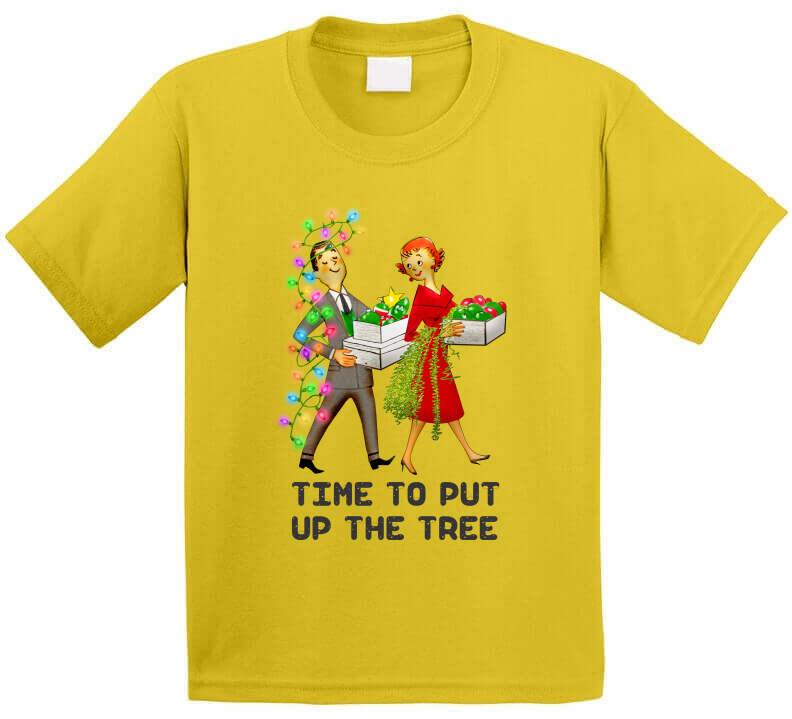 Christmas Tree Lights - for the Family Christmas Tree T-Shirt - Smiling Wombat
