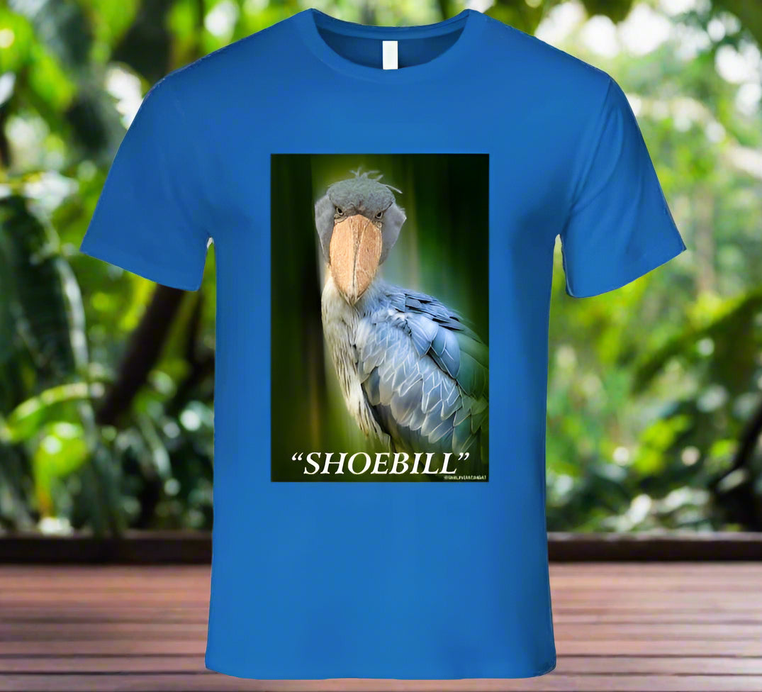 Shoebill Fantastic African Bird - Shirt Collection - Smiling Wombat