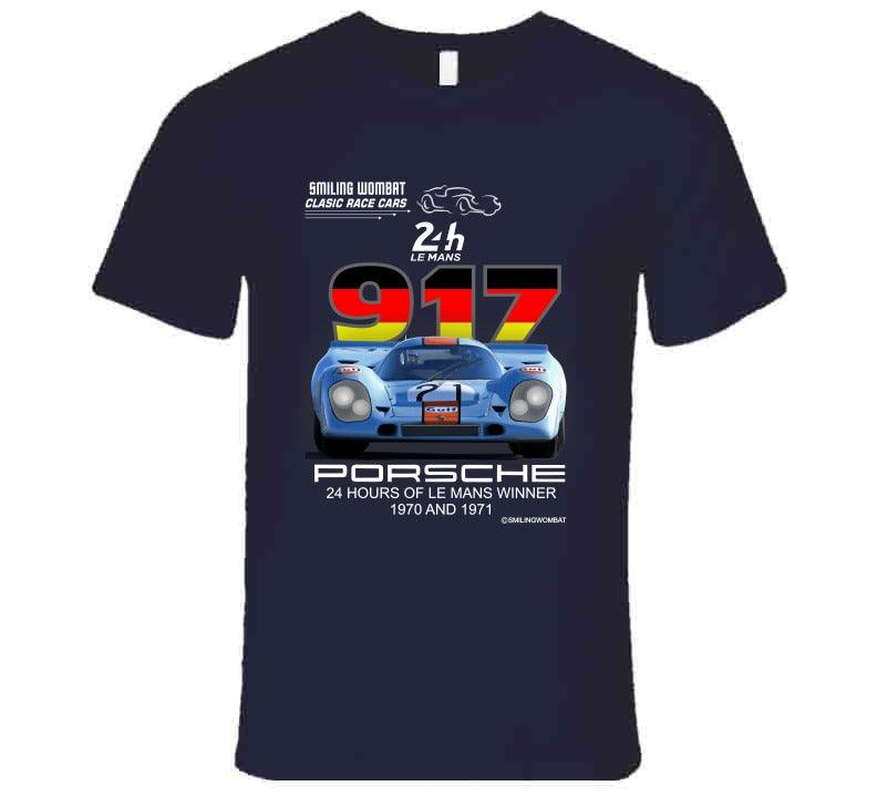Porsche 917k Gulf - Famous Le Mans 24 Hour Winner - Smiling Wombat