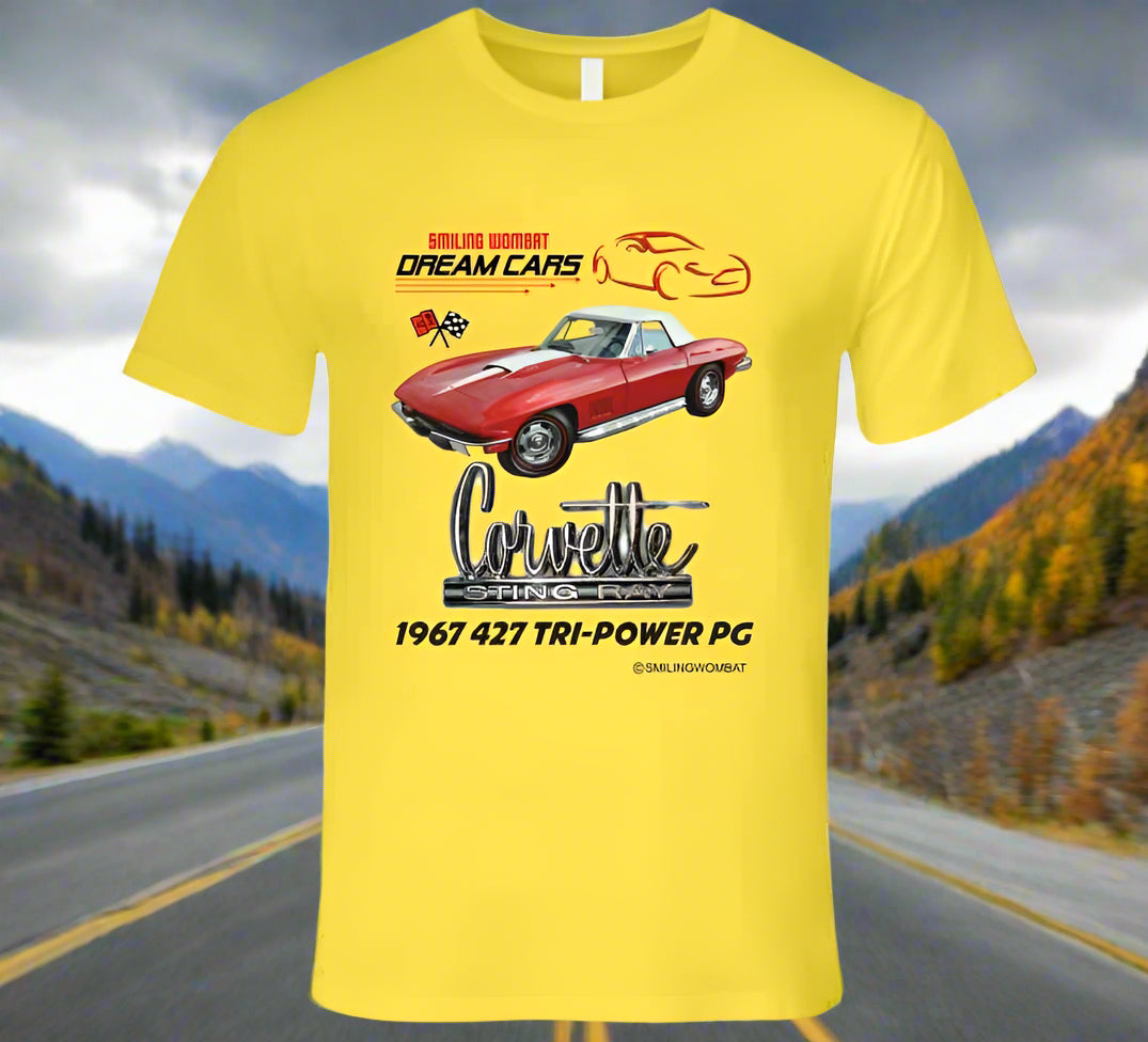 Chevrolet Corvette 427 - T-Shirt - Smiling Wombat