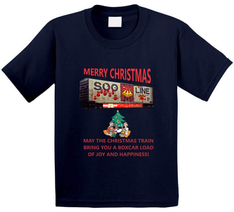 The Christmas Train - Bringing you a Boxcar of Fun T-Shirt - Shopify