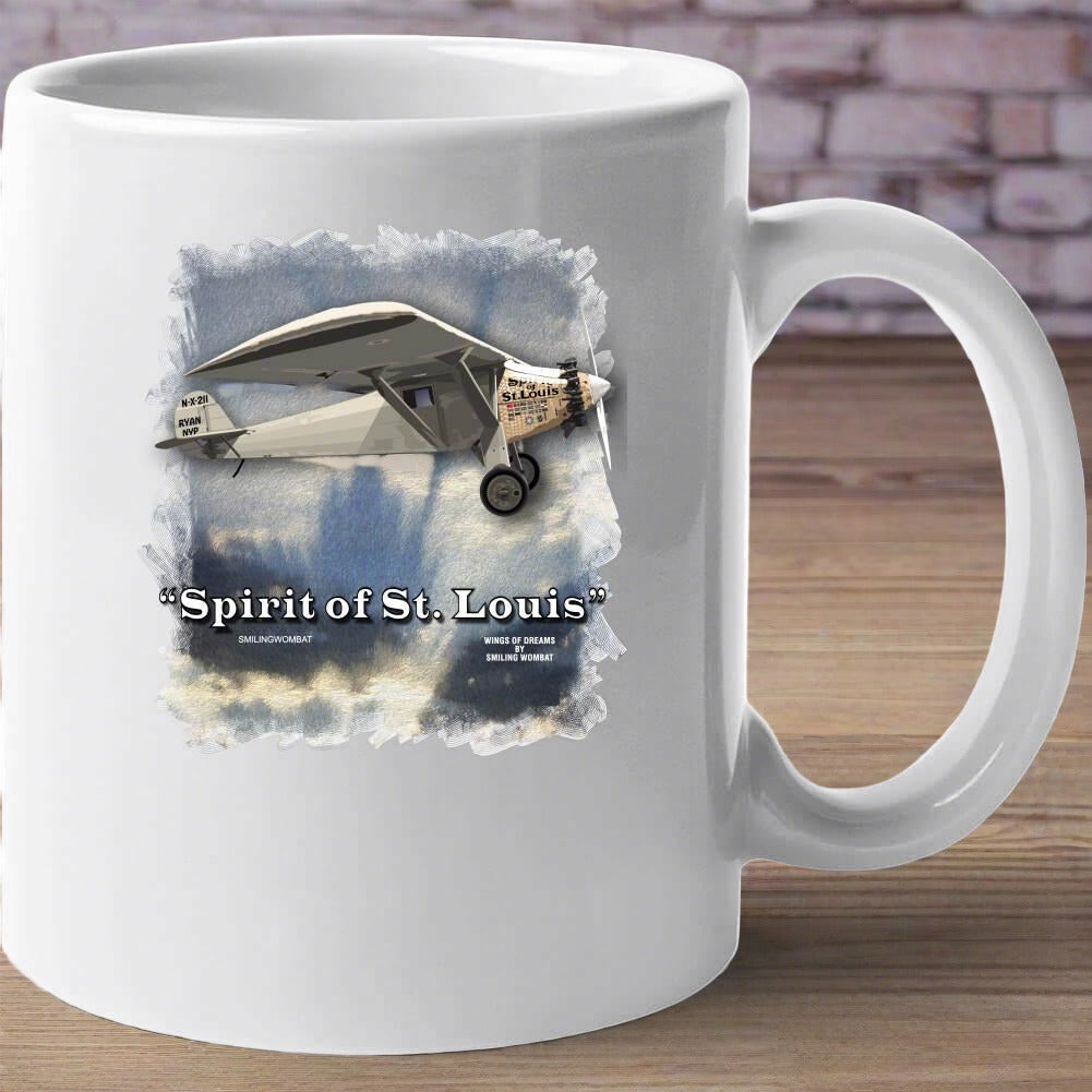 Spirit Of St. Louis - Lindbergh's Famous Plane-Mug Collection - Smiling Wombat