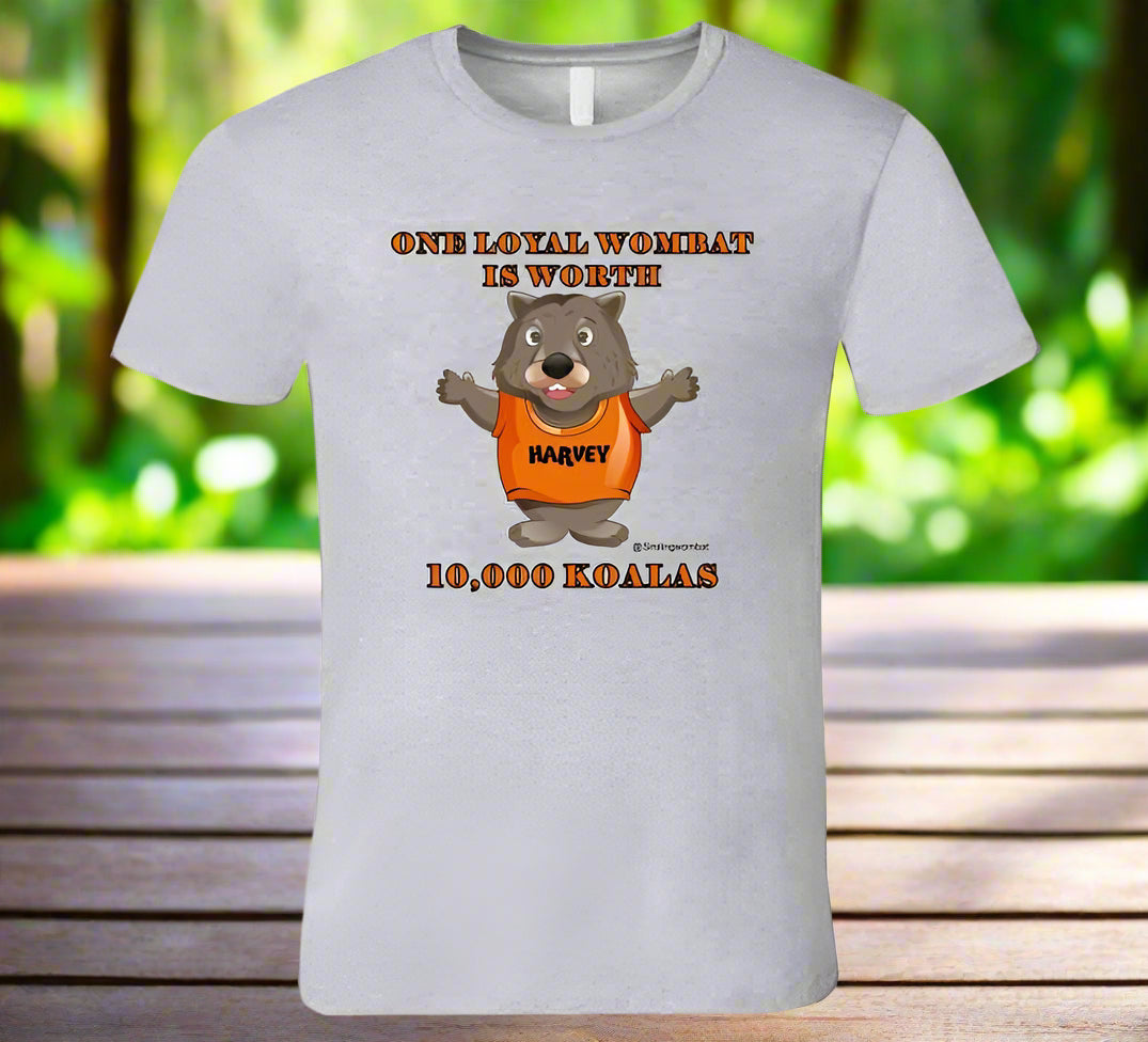 A Wombat -Wombats Are Very Loyal T-Shirt - Smiling Wombat