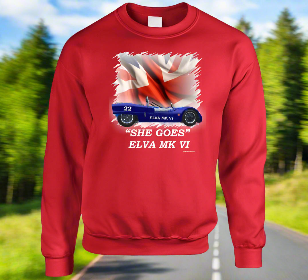 Elva Mk VI Classic British Sports Racer - Shirt Collection - Smiling Wombat