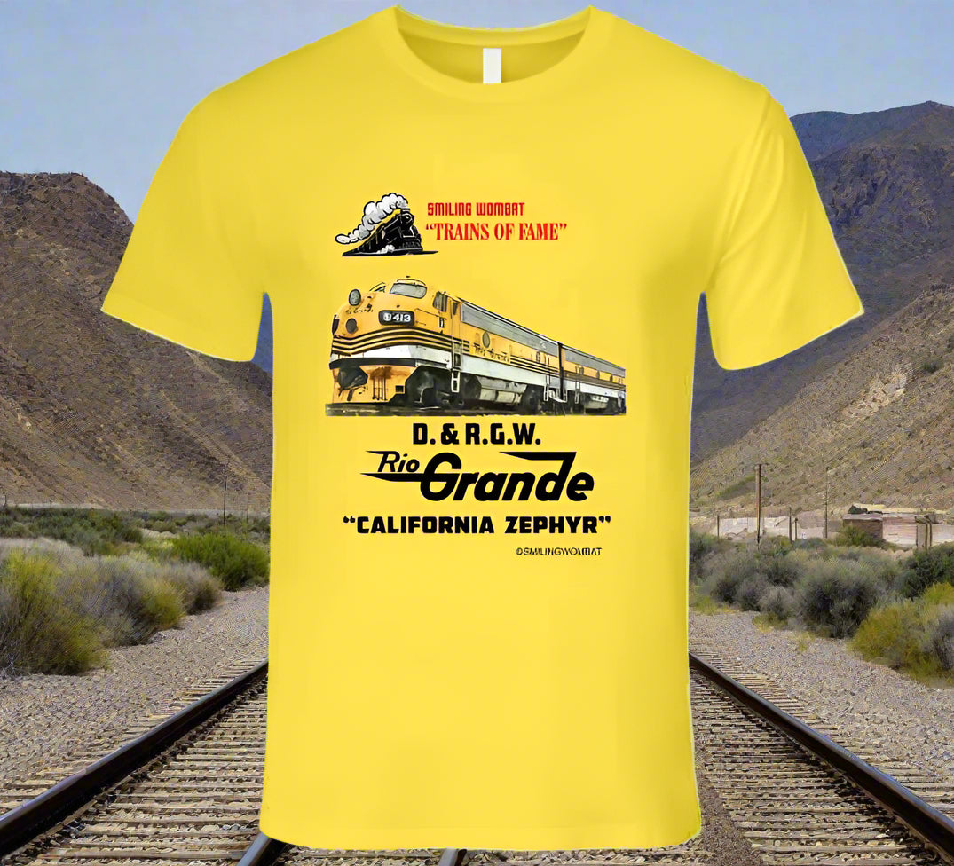 Rio Grande California Zephyr T Shirt - Smiling Wombat