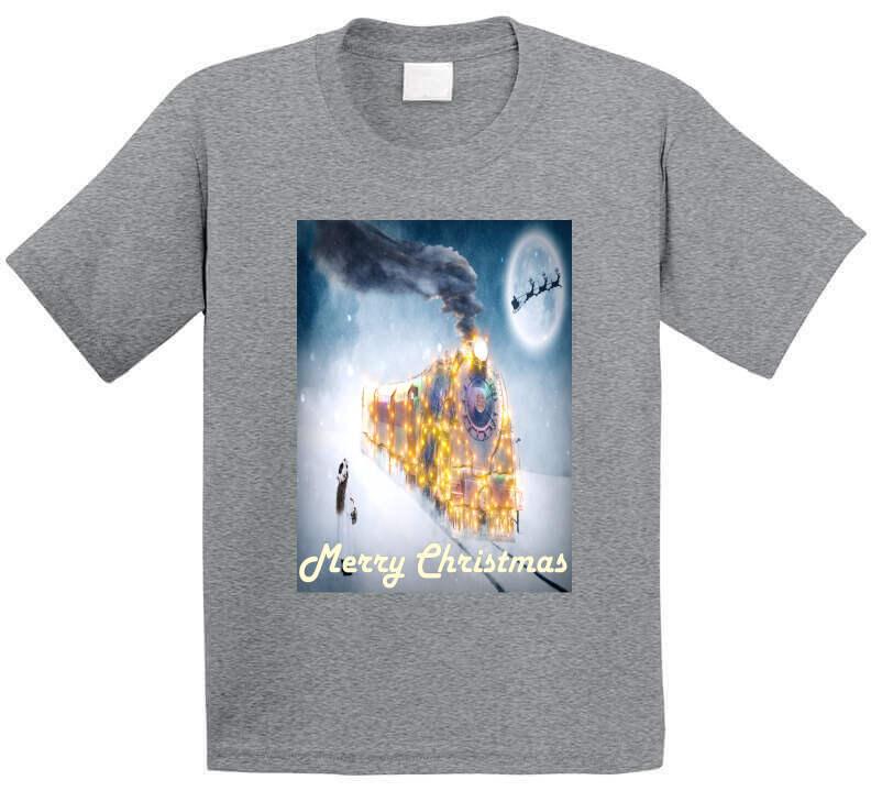 The Christmas Train - T-Shirt - Smiling Wombat