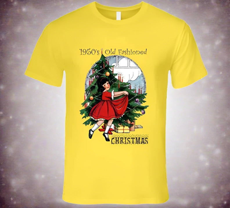 1950s Christmas - T-Shirt - Smiling Wombat
