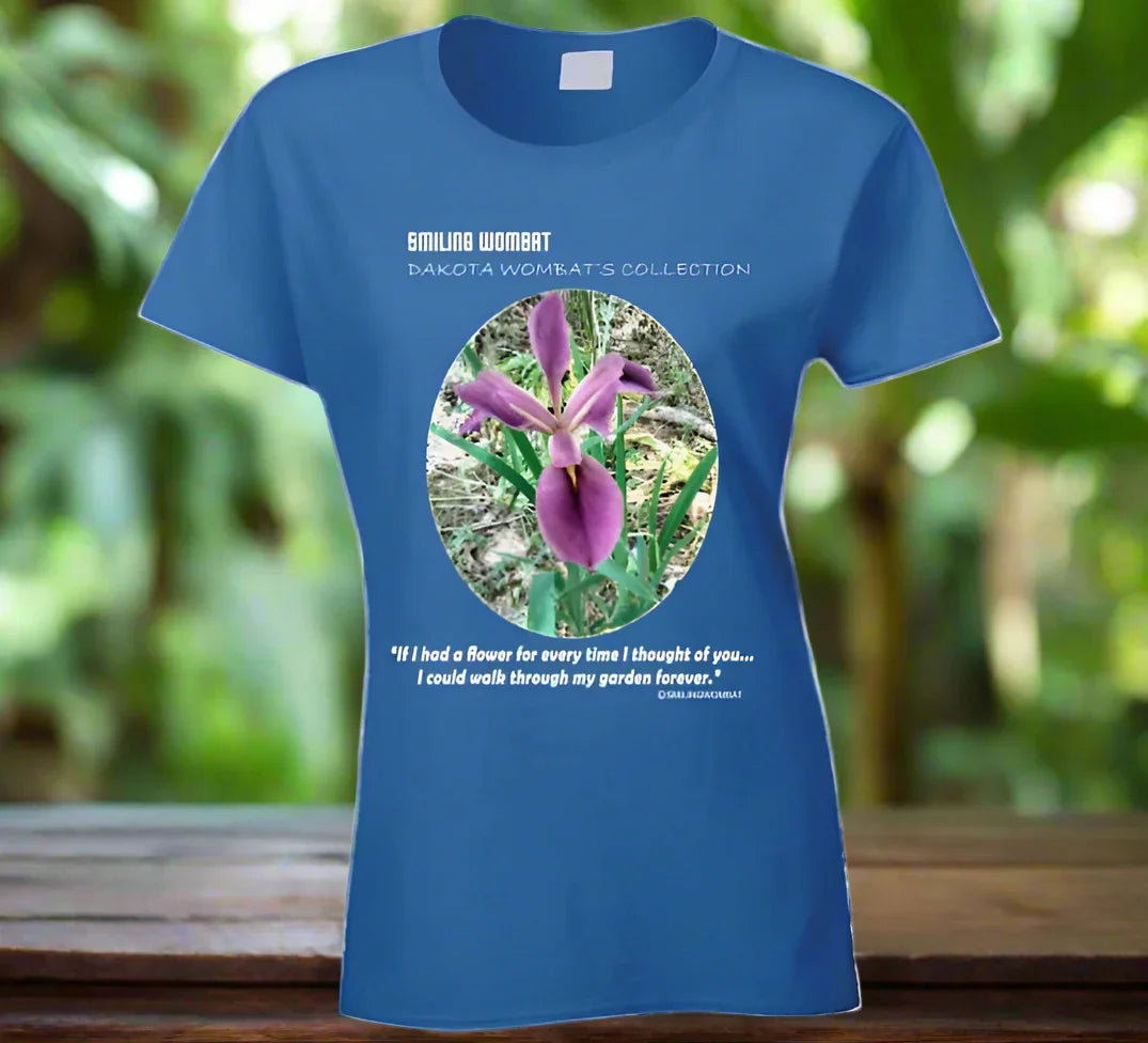 Purple IRIS Ladies T-Shirt - Shopify