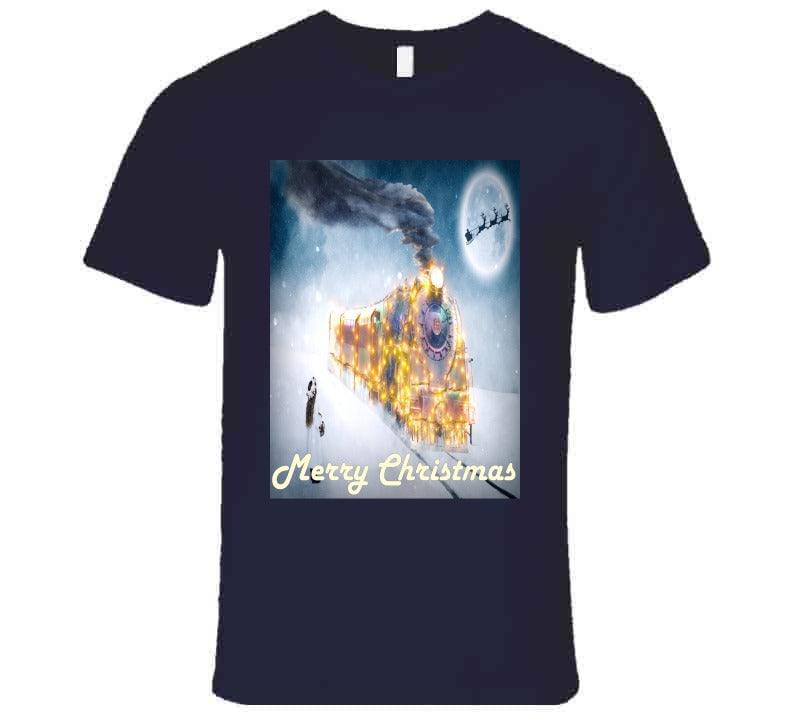 The Christmas Train - T-Shirt - Smiling Wombat
