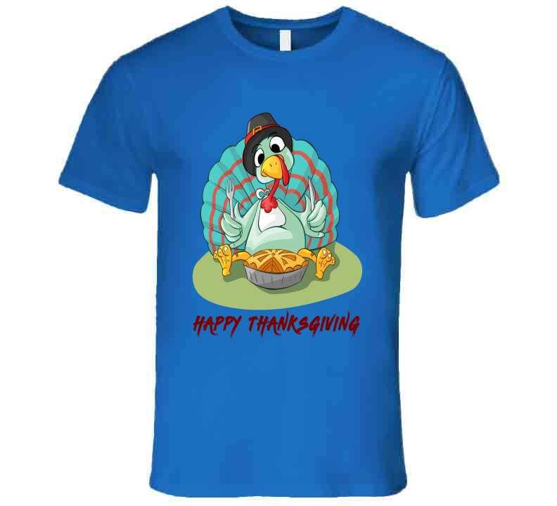 Happy Thanksgiving Funny - T-Shirt - Smiling Wombat