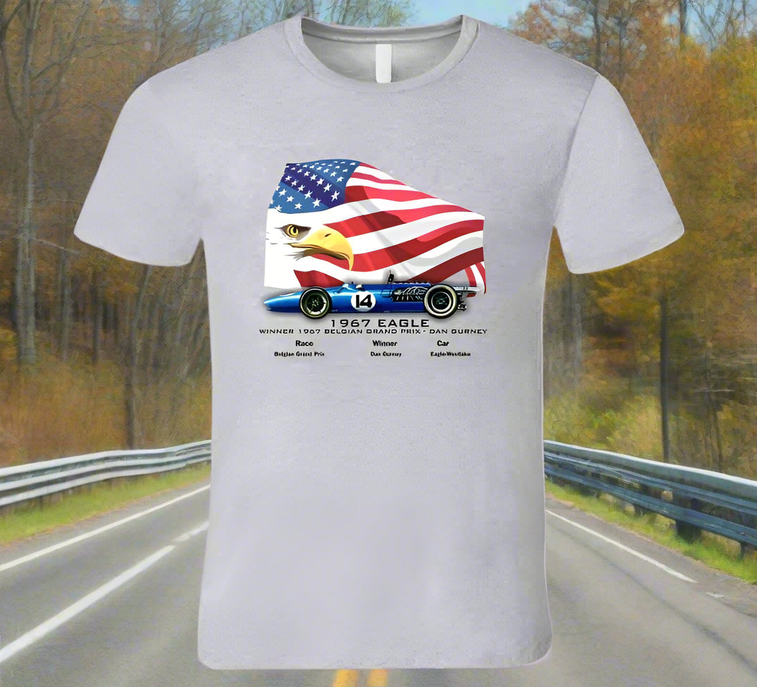 Gurney F1 Eagle-1967 Winner of Spa Grand Prix T-Shirt - Shopify