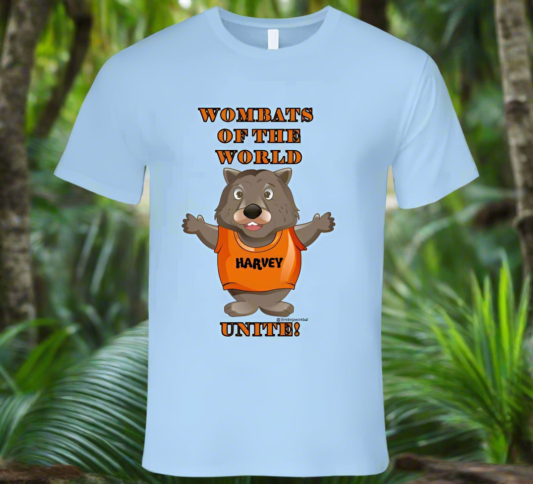 In Troubled Times - Wombats of the World Unite - T-shirt - Smiling Wombat