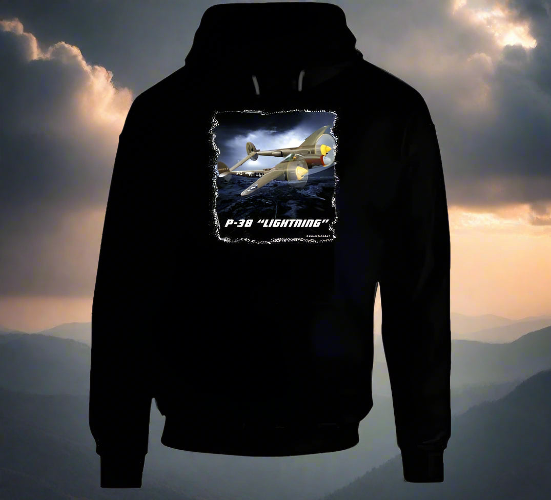 P38 Lightning Famous WW2 Fighter - Shirt Collection - Smiling Wombat