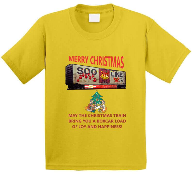 The Christmas Train - Bringing you a Boxcar of Fun T-Shirt - Shopify