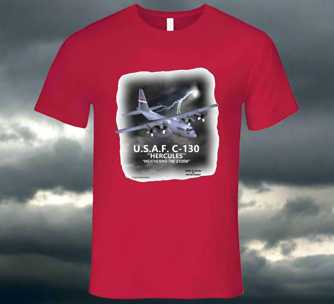 U.S. Air Force C-130 "Hercules" - T-Shirt Collection - Smiling Wombat