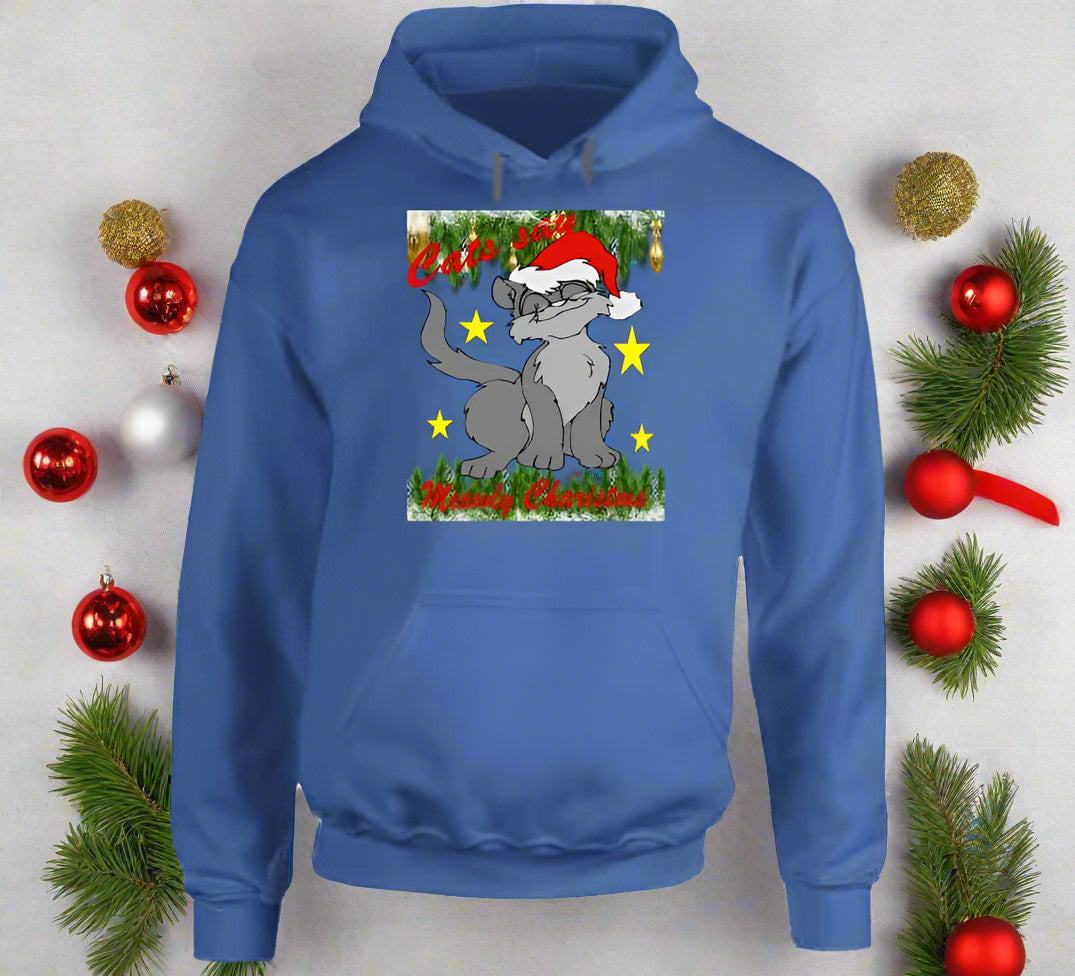 Meowly Christmas T-Shirt and Sweatshirt Collection - Smiling Wombat