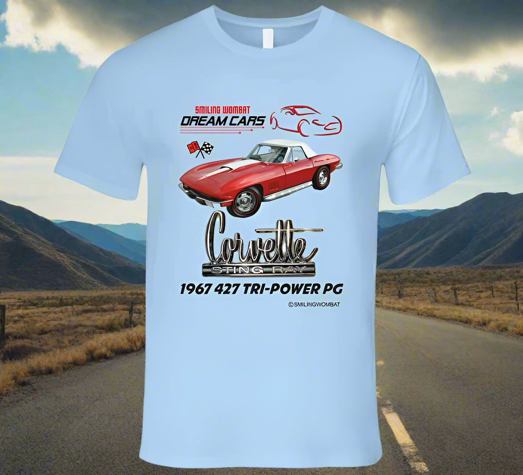 Chevrolet Corvette 427 - T-Shirt - Smiling Wombat