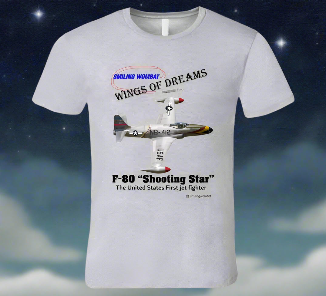 F80 Starfighter - T Shirt - Smiling Wombat