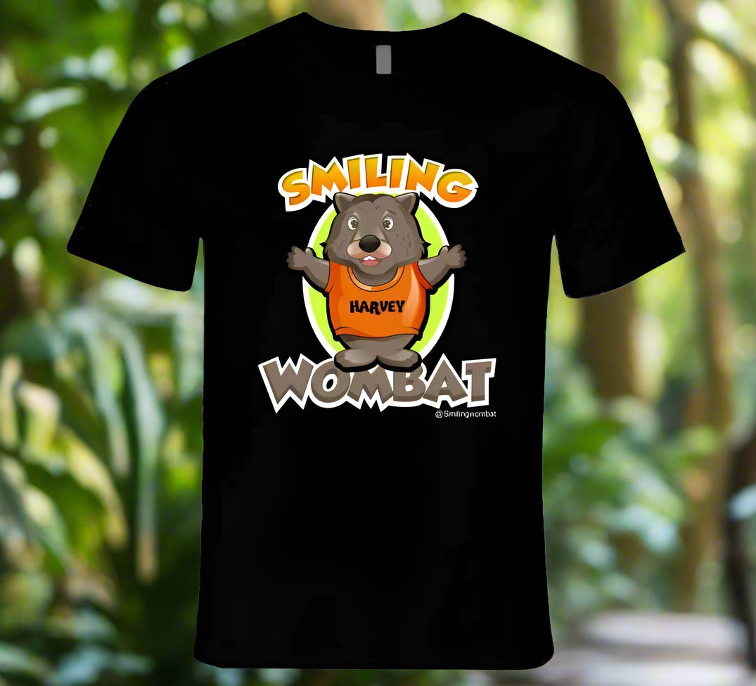 Official Wombat Shirt - Harvey the Smiling Wombat Official T-Shirt - Smiling Wombat