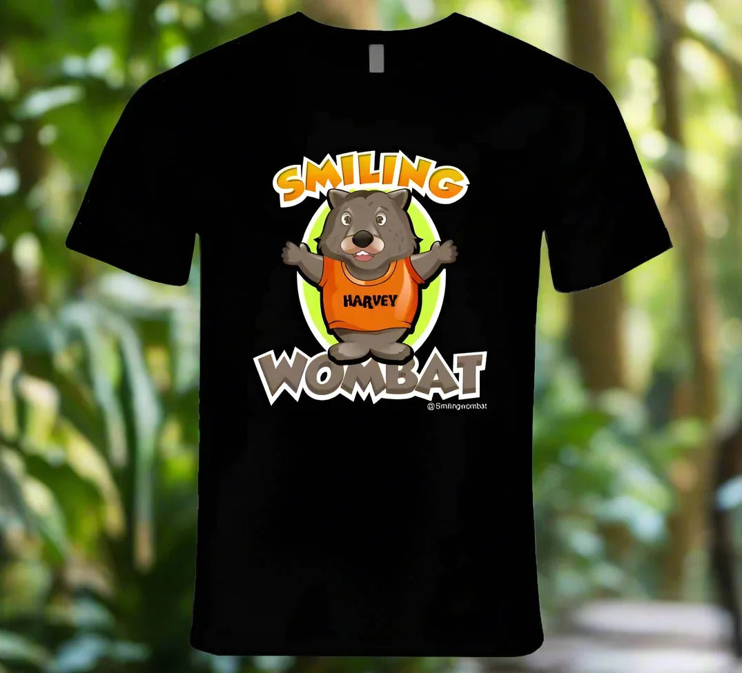 Official Wombat Shirt - Harvey the Smiling Wombat Official T-Shirt - Shopify